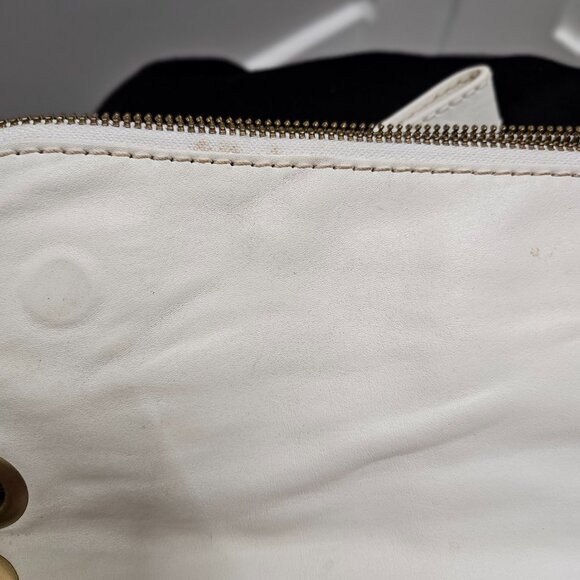 Jimmy Choo White Clutch with Gold Accents - Picture 11 of 16